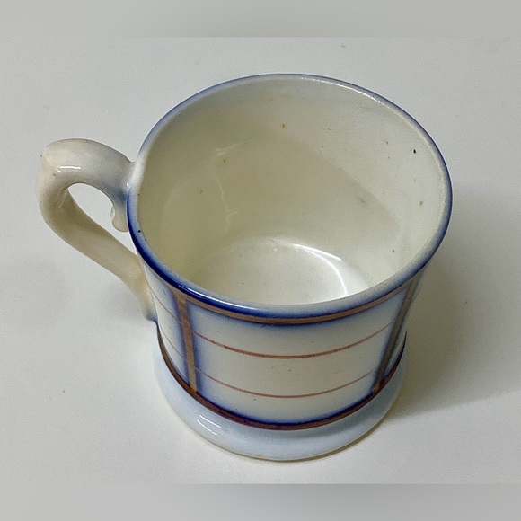 19th Century Antique Gaudy Welsh Rare Unrecorded Pattern Miniature Child's Mug - Picture 9 of 16